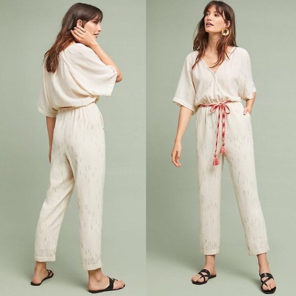 Anthropologie Feather & Bone Soleil Jumpsuit